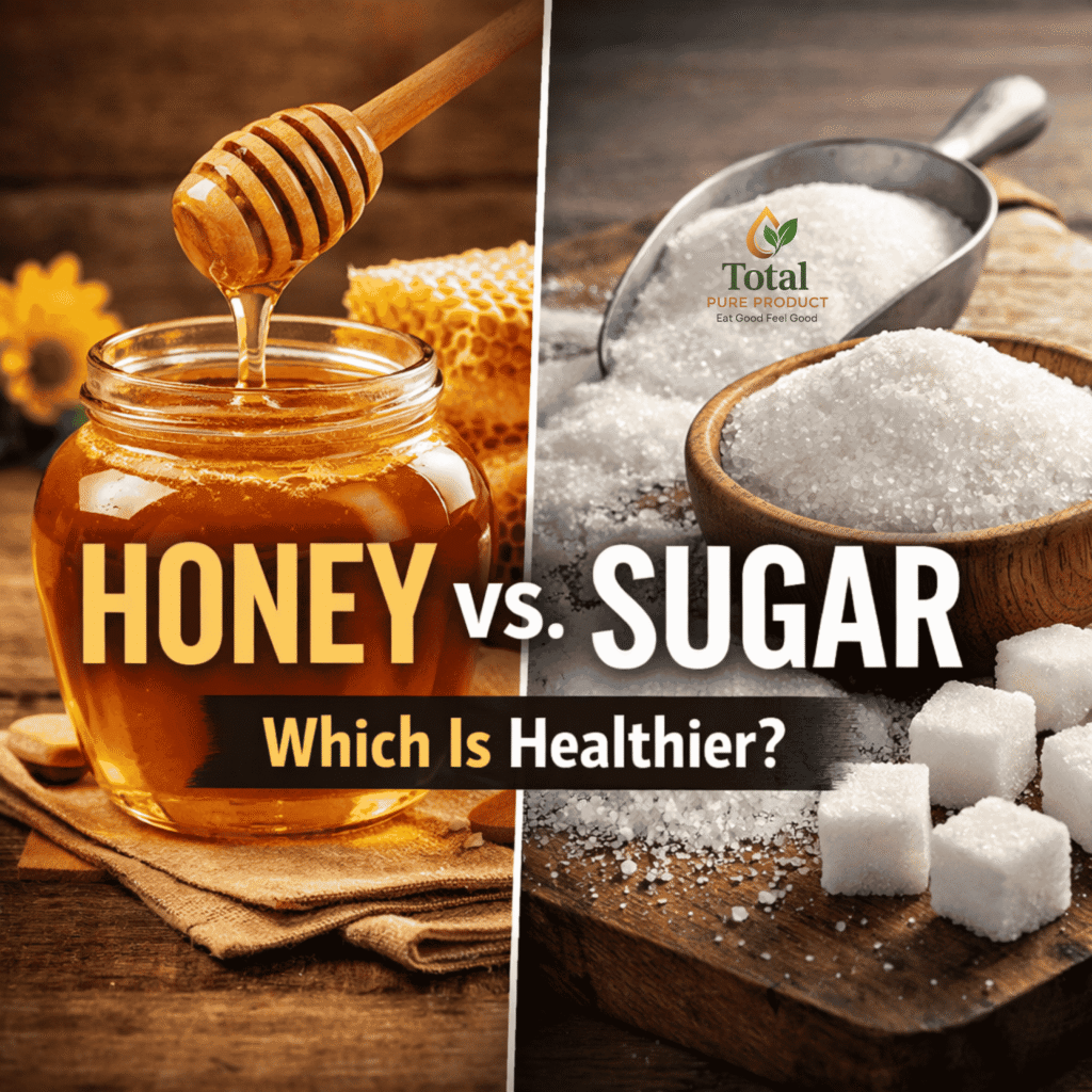 honey vs sugar healthier